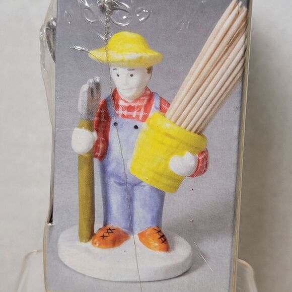 VINTAGE Hoan Farmer Toothpick Holder - NEW - Picture 1 of 4